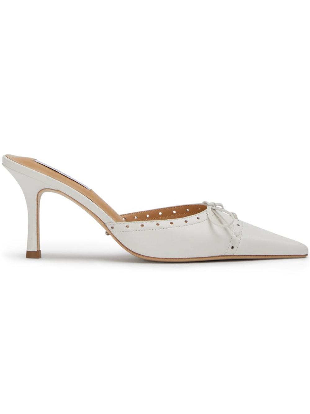 TONY BIANCO SCOOTER HEEL IN WHITE NAPPA | SLIGHTLY USED